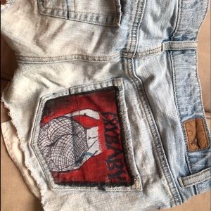 Custom design american eagle jean shorts